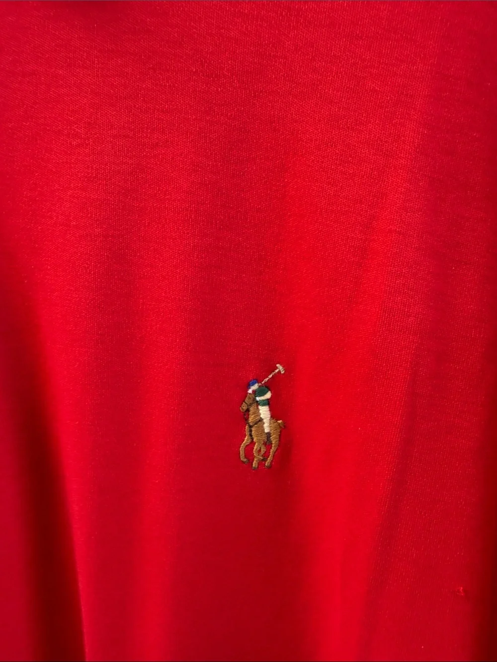 Polo by Ralph Lauren  Men's Red Short-Sleeve Polo‎ with Embroidered Pony